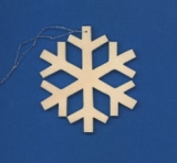 Baumbehang Schneeflocke 6 cm